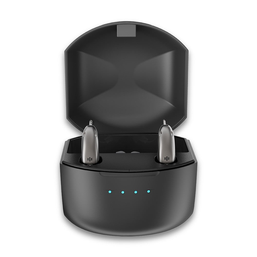 Wiederaufladbares Bluetooth-APP-Hörgerät mit intelligenter Geräuschreduzierung und RIC-Hörgerät mit Ohr-Rücken-Hörgerät für ältere Menschen mit Hörverlust
