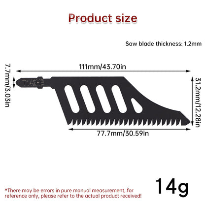 B17B T142HB-5PCS curved jigsaw blades, T-shank flush cutting replacement blades, for precision cutting.