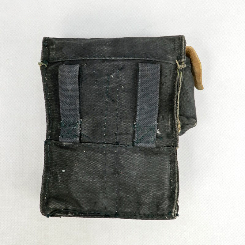 Cold War: Directly sourced original Russian items. Issued - Soviet Marines' black 4 - compartment AK mag pouch.