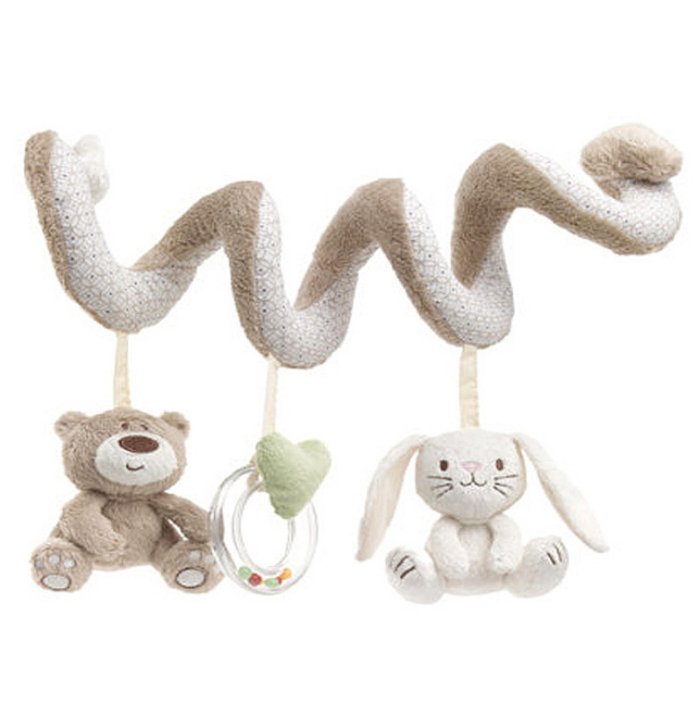 Culla Letto Giocattoli Per Bambini Musicale Mobile Molle Del Coniglio di Peluche Culla Passeggino Appeso Sonaglio Giocattolo Del Regalo Appena Nato