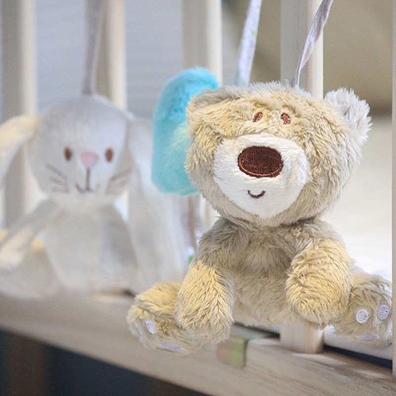 Culla Letto Giocattoli Per Bambini Musicale Mobile Molle Del Coniglio di Peluche Culla Passeggino Appeso Sonaglio Giocattolo Del Regalo Appena Nato
