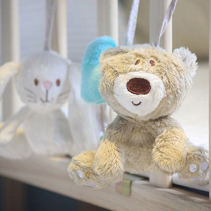 Culla Letto Giocattoli Per Bambini Musicale Mobile Molle Del Coniglio di Peluche Culla Passeggino Appeso Sonaglio Giocattolo Del Regalo Appena Nato