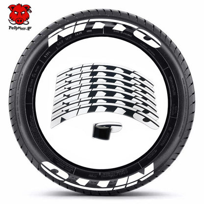 [One-piece set] Tire letter sticker one-piece set One-piece set Suitable for 4 tires No accessories included