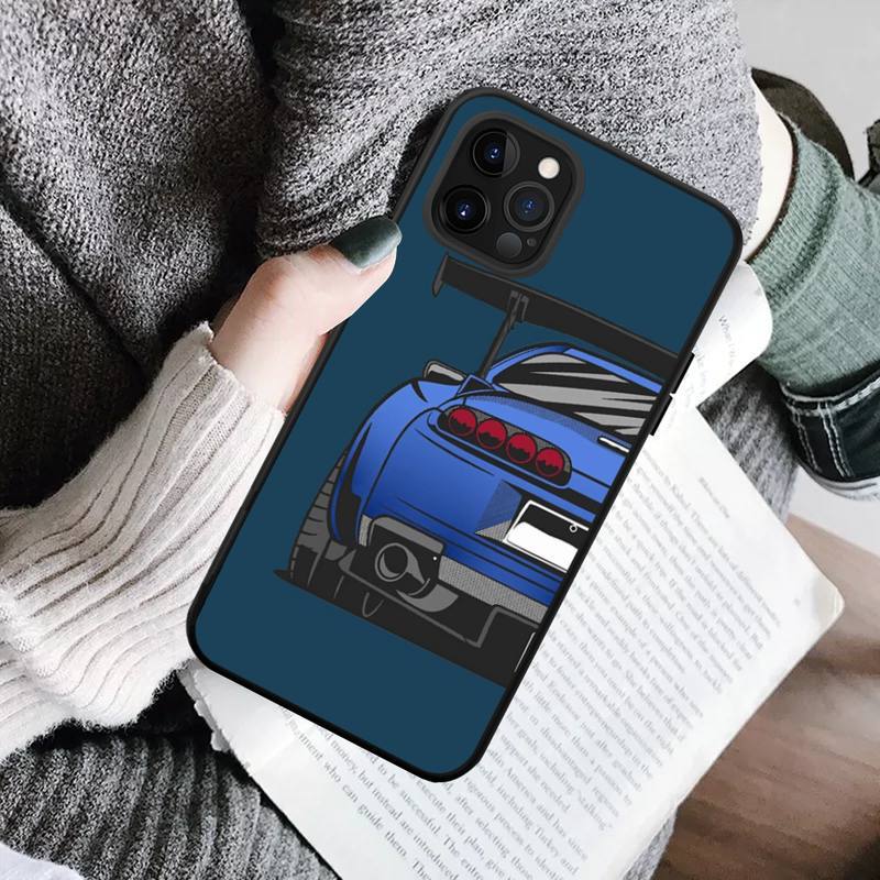 Suitable for iPhone 15 Japanese cartoon cartoon sports car phone case