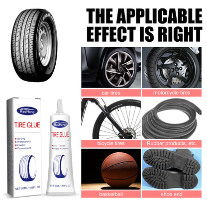 Rayhong Tire Glue, Soft Repair Glue For Repairing Cracks And Scratches On The Side Of Car Tires