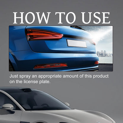 Homonth Invisible License Plate Spray, Long-Lasting And Effective Transparent Coating Invisible Defense License Plate Spray For Vehicles