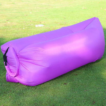 Outdoor lazy inflatable sofa Portable beach air sofa Foldable inflatable camping sofa bed One-person sleeping bag