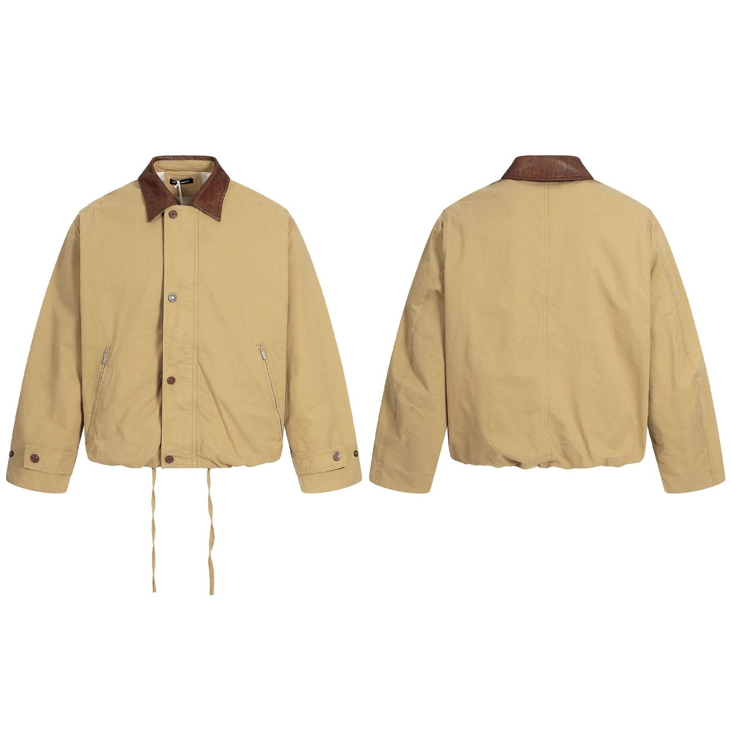 Street Trend High-Street Personalized Colorblock Loose Jacket