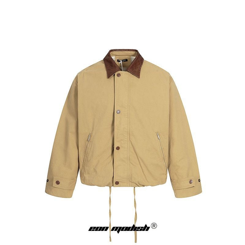 Street Trend High-Street Personalized Colorblock Loose Jacket