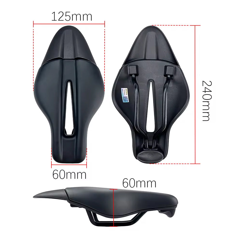 TT Time Trial/MTB Cycling Saddle: Seatless Triathlon Option for Road &amp; Fixed-Gear Bikes