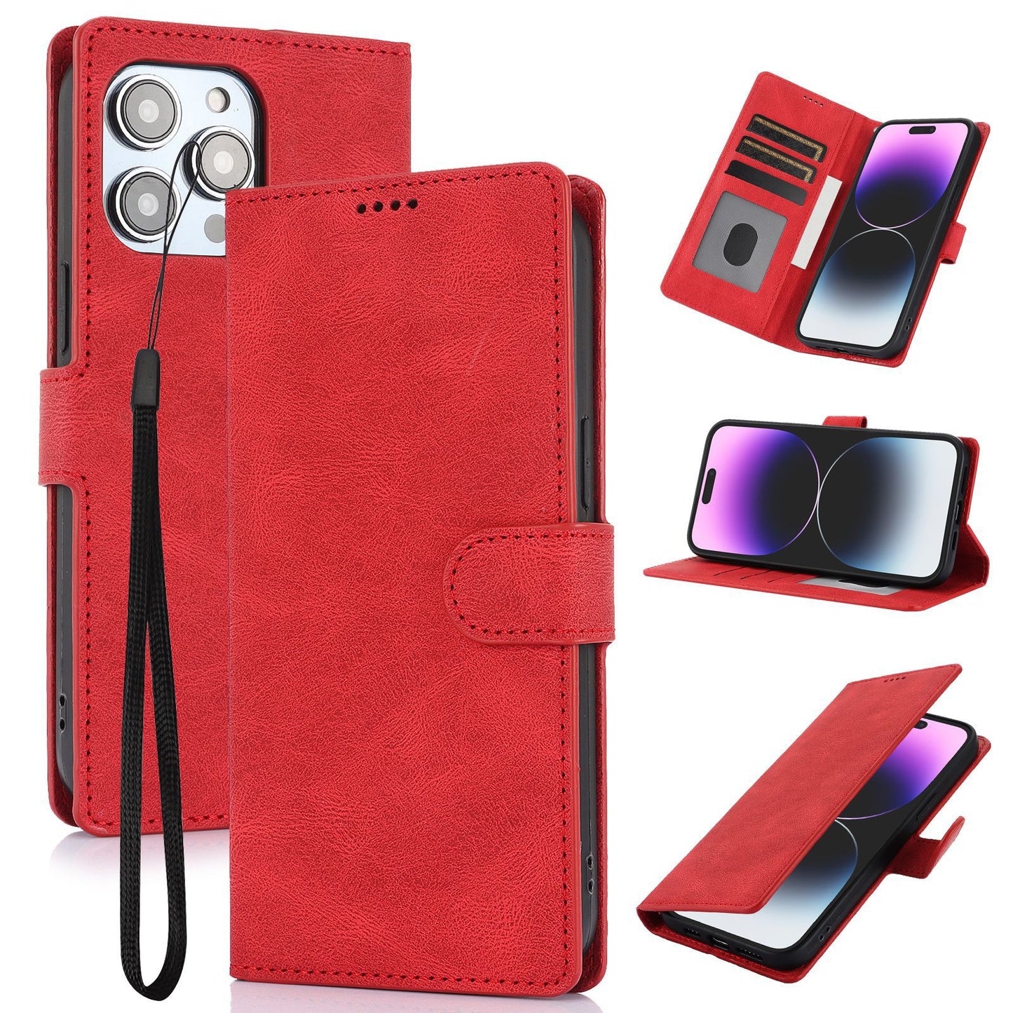 Suitable for Apple 16 Pro phone case FE wallet style anti drop phone leather case