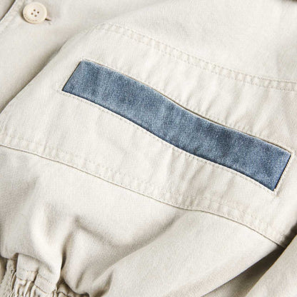 Street Style Multi-Pocket Short Work Jacket