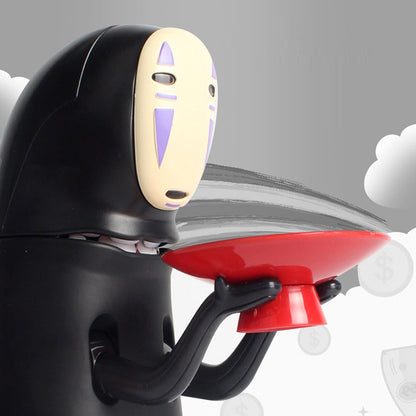 Faceless male piggy bank creative Tiktok girl of the same style Qianyuqianshui electric coin piggy bank