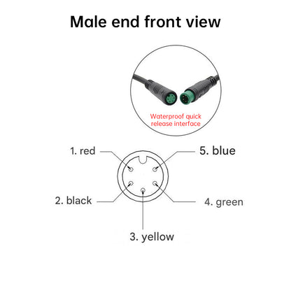 5/6-pin SW900 color smart meter, e-scooter/mountain bike LCD data display modification part.