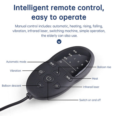 Waist Massager Lumbar Traction Inflatable Hot Compress Back Cervical Stretcher Massage Air Pressure Reduce Relief Pain