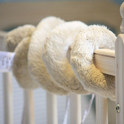 Culla Letto Giocattoli Per Bambini Musicale Mobile Molle Del Coniglio di Peluche Culla Passeggino Appeso Sonaglio Giocattolo Del Regalo Appena Nato