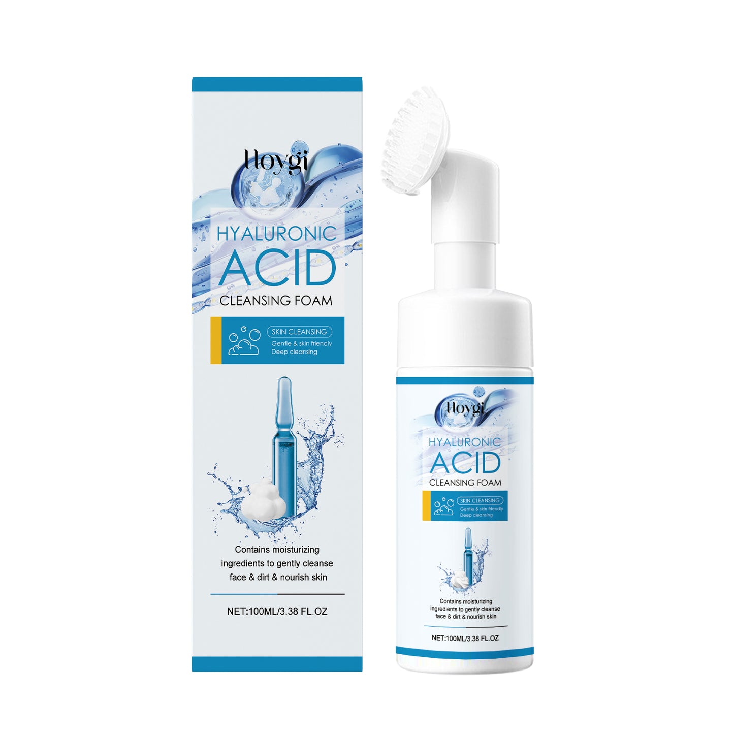 Hyaluronic Acid Cleansing Foam Gently Cleanses Face, Moisturizes Skin, Moisturizes Skin, And Moisturizes Skin