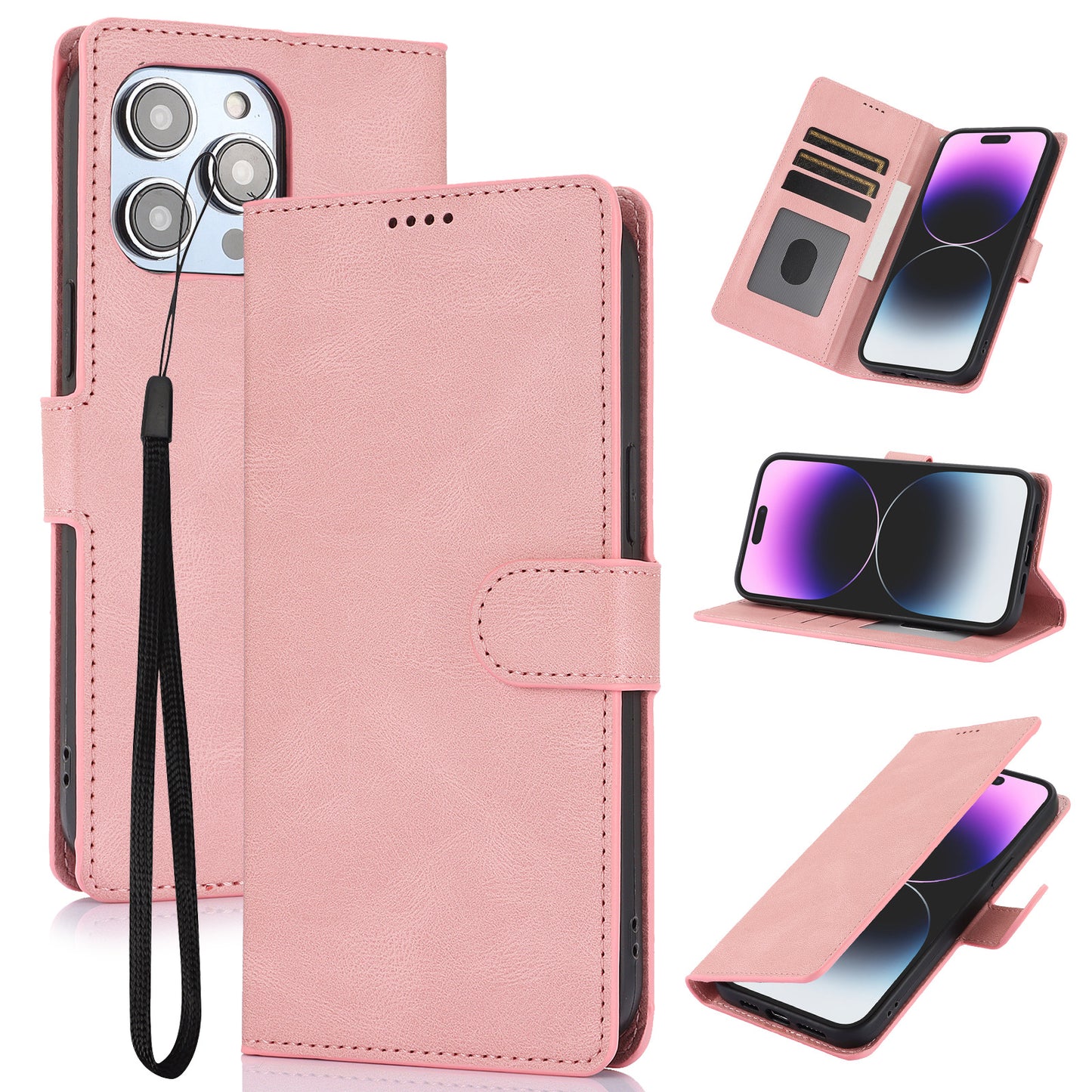 Suitable for Apple 16 Pro phone case FE wallet style anti drop phone leather case