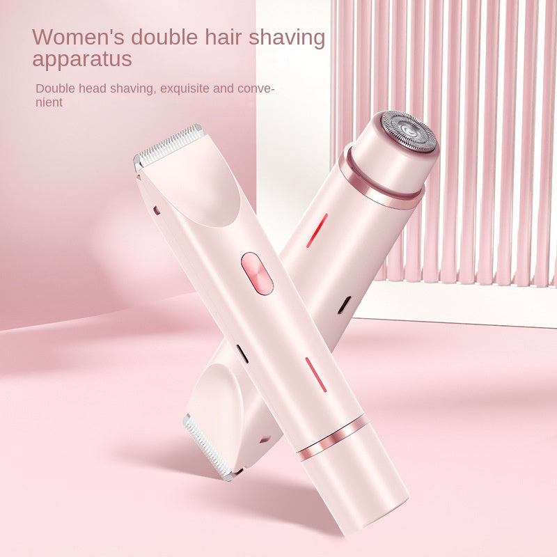 Double headed shaver new electric hair removal device women's private pubic hair removal device