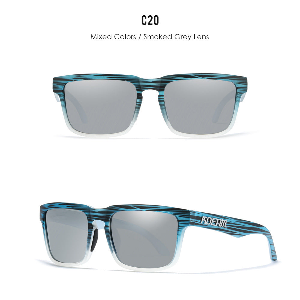 Classic polarized sunglasses for men and women ultra light driving glasses colorful real film sunglasses