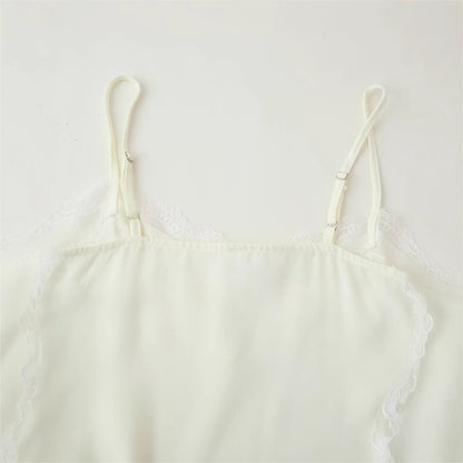 Fashionable and Sexy Lace Splicing Slit Strapless Dress