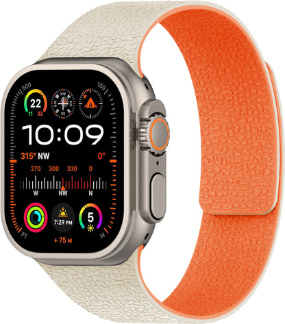 Apple iWatch, Huawei Watch 5, Samsung GT5 Silicone Watch Band with Soft Magnetic Adsorption and Lychee Pattern