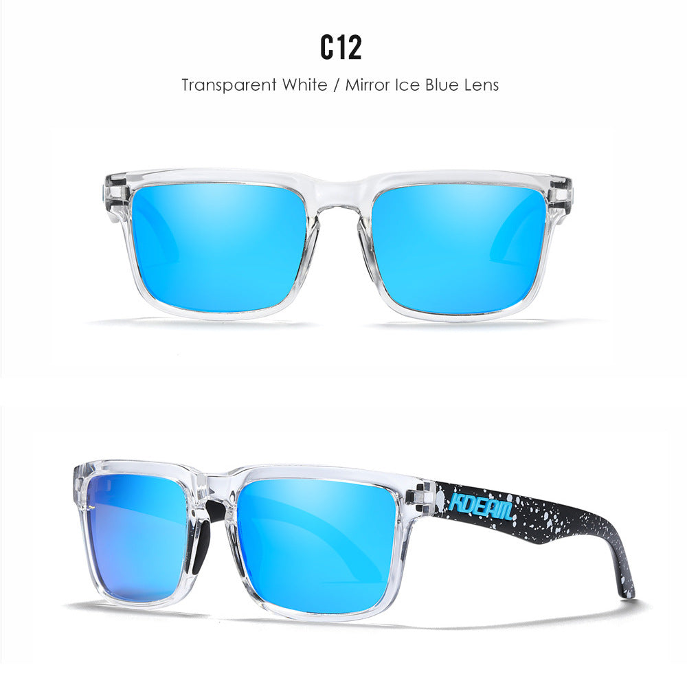 Classic polarized sunglasses for men and women ultra light driving glasses colorful real film sunglasses