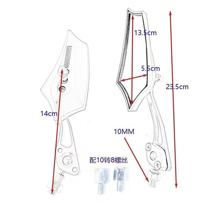 Wholesale Electric Vehicle Motorcycle Aluminum Alloy Rearview Mirror 8mm Universal Positive Thread