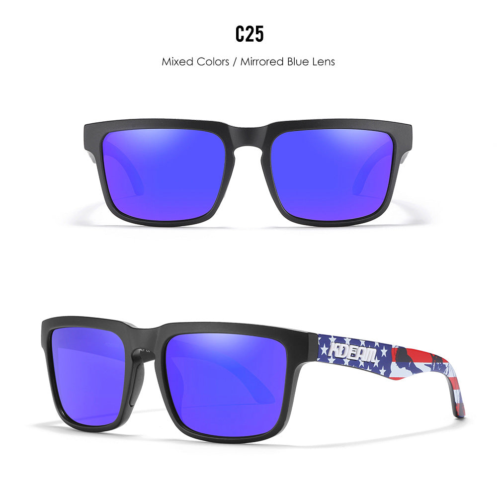 Classic polarized sunglasses for men and women ultra light driving glasses colorful real film sunglasses
