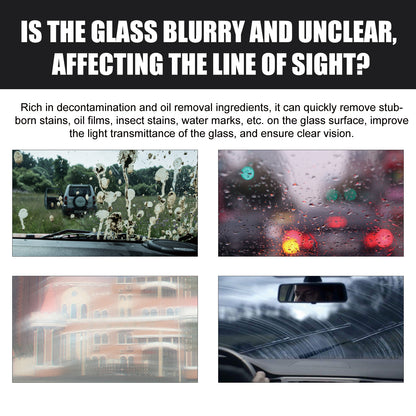 Powerful Cleaning Glass Oil Film Remover, Front Windshield Oil Remover Cleaner Is A Powerful Stain Cleaner For Windows