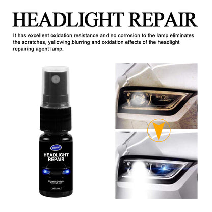 OUHOE Car Lamp Repair Spray (10ml) Car Headlamp Cover Scratch Polishing Car Headlamp Repair And Refurbishment Repair Agent