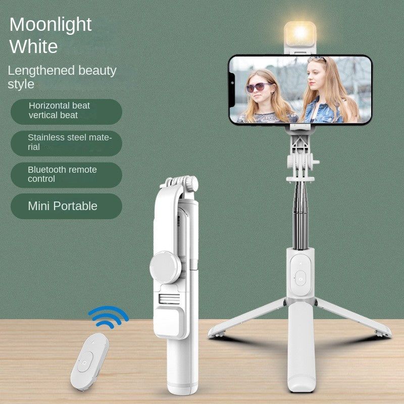 Wholesale Bluetooth Selfie Stick with Fill Light Extended Universal Phone Live Streaming Tripod