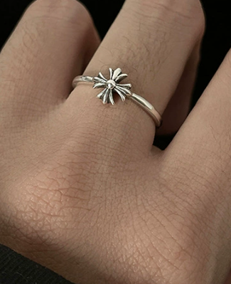 Vintage Silber Kreuz Herren und Damen Ring