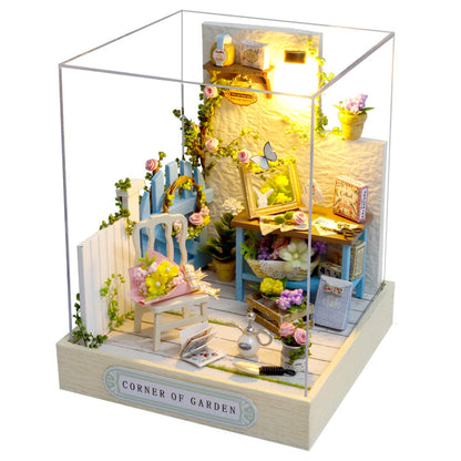 DIY Little House Happy One Pavilion Handgemachtes Montagemodell Spielzeug