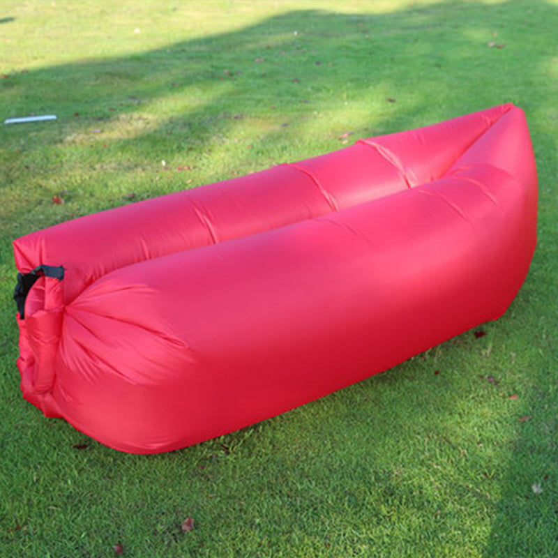 Outdoor lazy inflatable sofa Portable beach air sofa Foldable inflatable camping sofa bed One-person sleeping bag