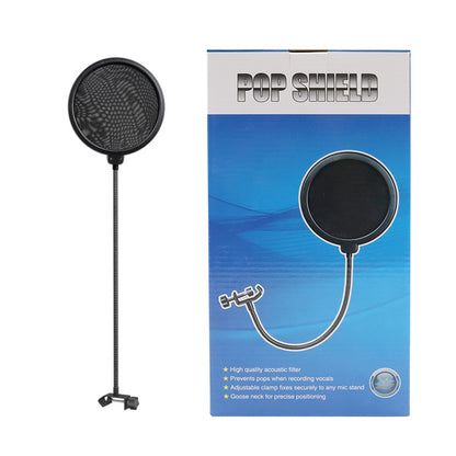 Direct Factory Supply Windscreen for Live Streaming Microphone Double Layer Capacitor Mic Windscreen for Broadcaster Recording Studio Microphone Windscreen