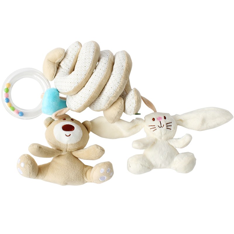 Culla Letto Giocattoli Per Bambini Musicale Mobile Molle Del Coniglio di Peluche Culla Passeggino Appeso Sonaglio Giocattolo Del Regalo Appena Nato