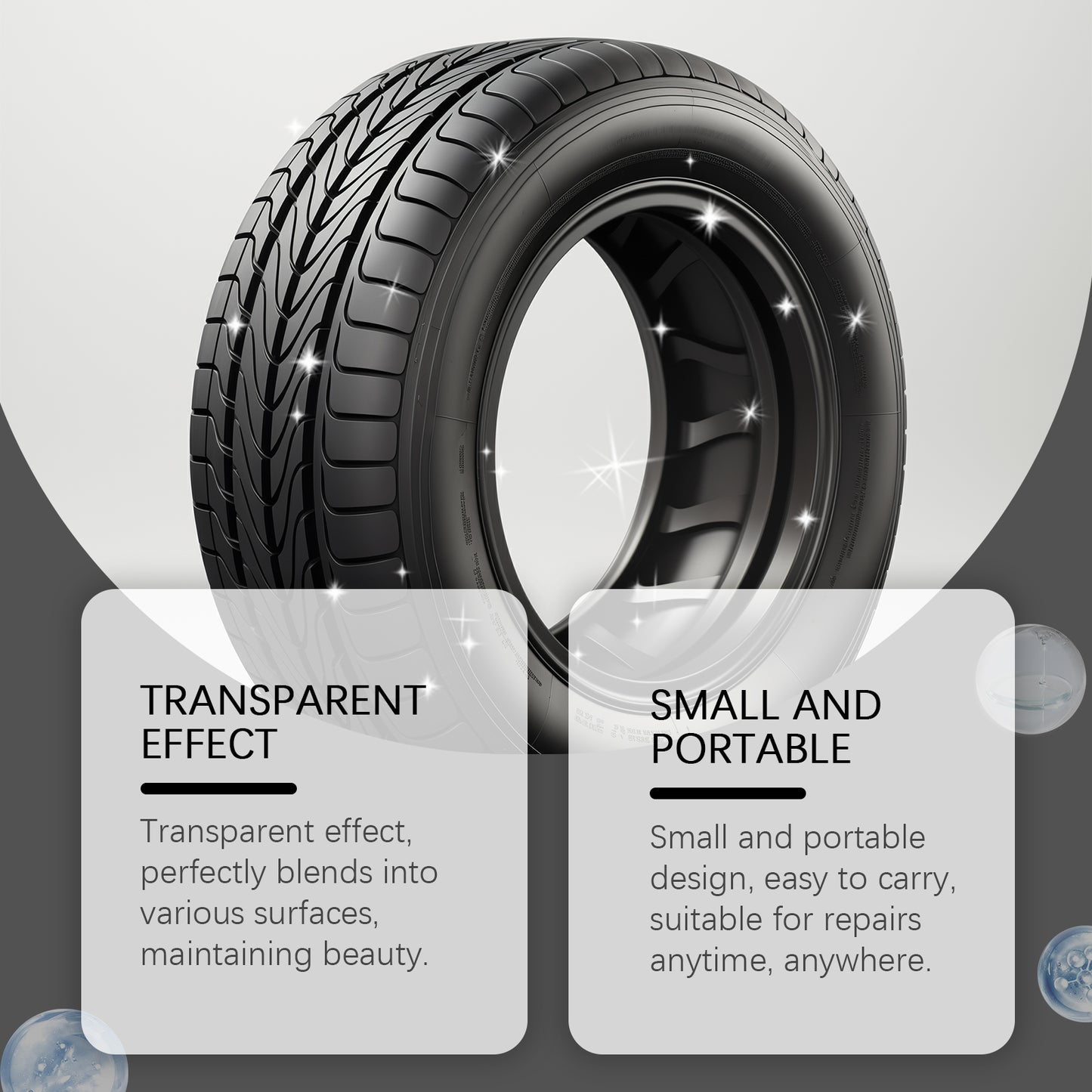 Repair Sealant, Repair Bond Wear-Resistant Simple And Easy To Use Automotive Tire Gap Repair Agent