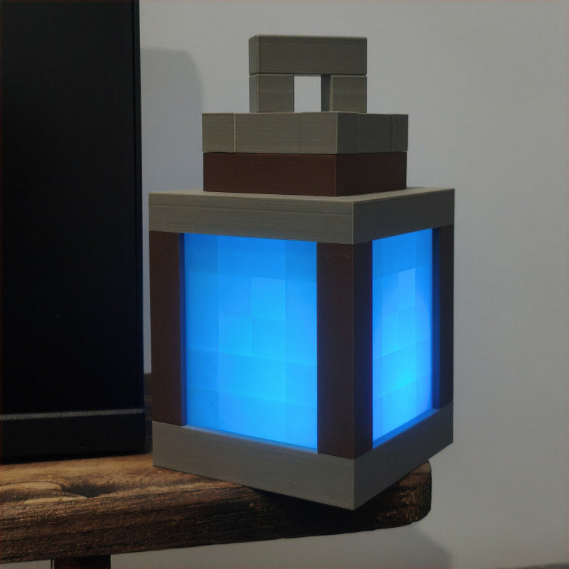 Pixel wall night light, USB hanging torch, bedroom/gaming/kids' room decor.