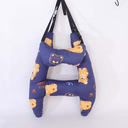 Car Sleeping Pillow Dual purpose Cotton Breathable Summer Car Adult Children Washed Pillow Interior Supplies