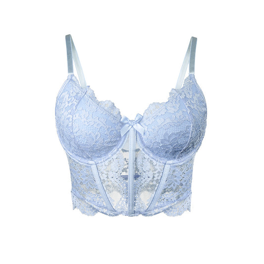 Hollow corset vest lace see through new spicy girl camisole top