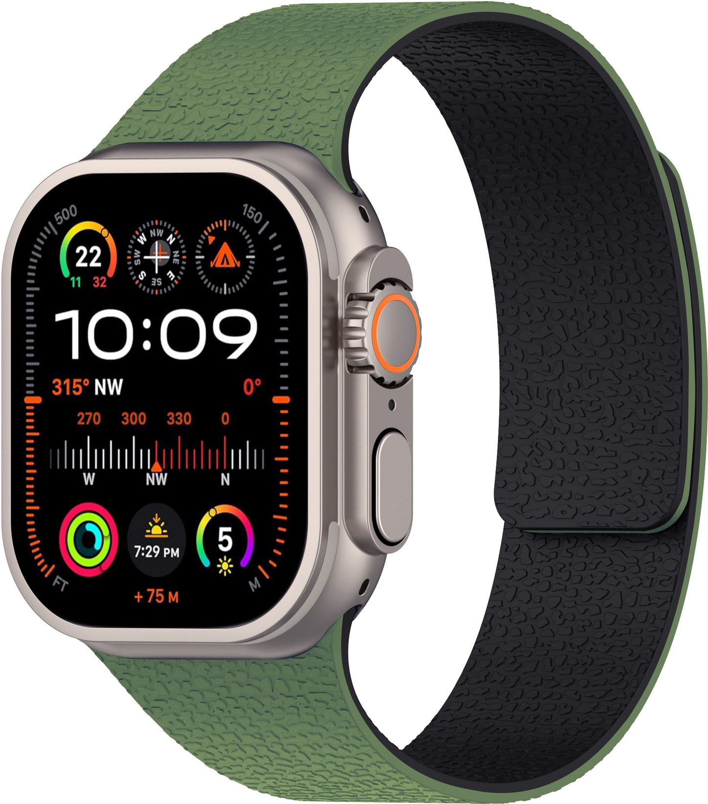 Apple iWatch, Huawei Watch 5, Samsung GT5 Silicone Watch Band with Soft Magnetic Adsorption and Lychee Pattern