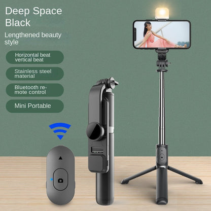 Wholesale Bluetooth Selfie Stick with Fill Light Extended Universal Phone Live Streaming Tripod