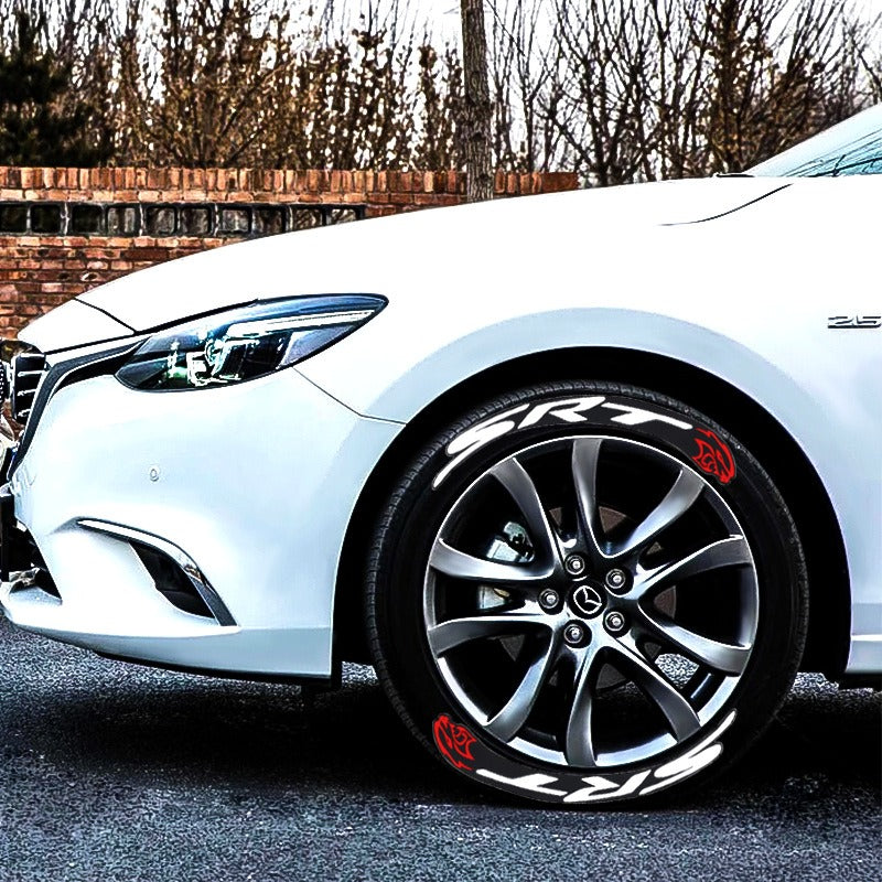 Car tire stickers
