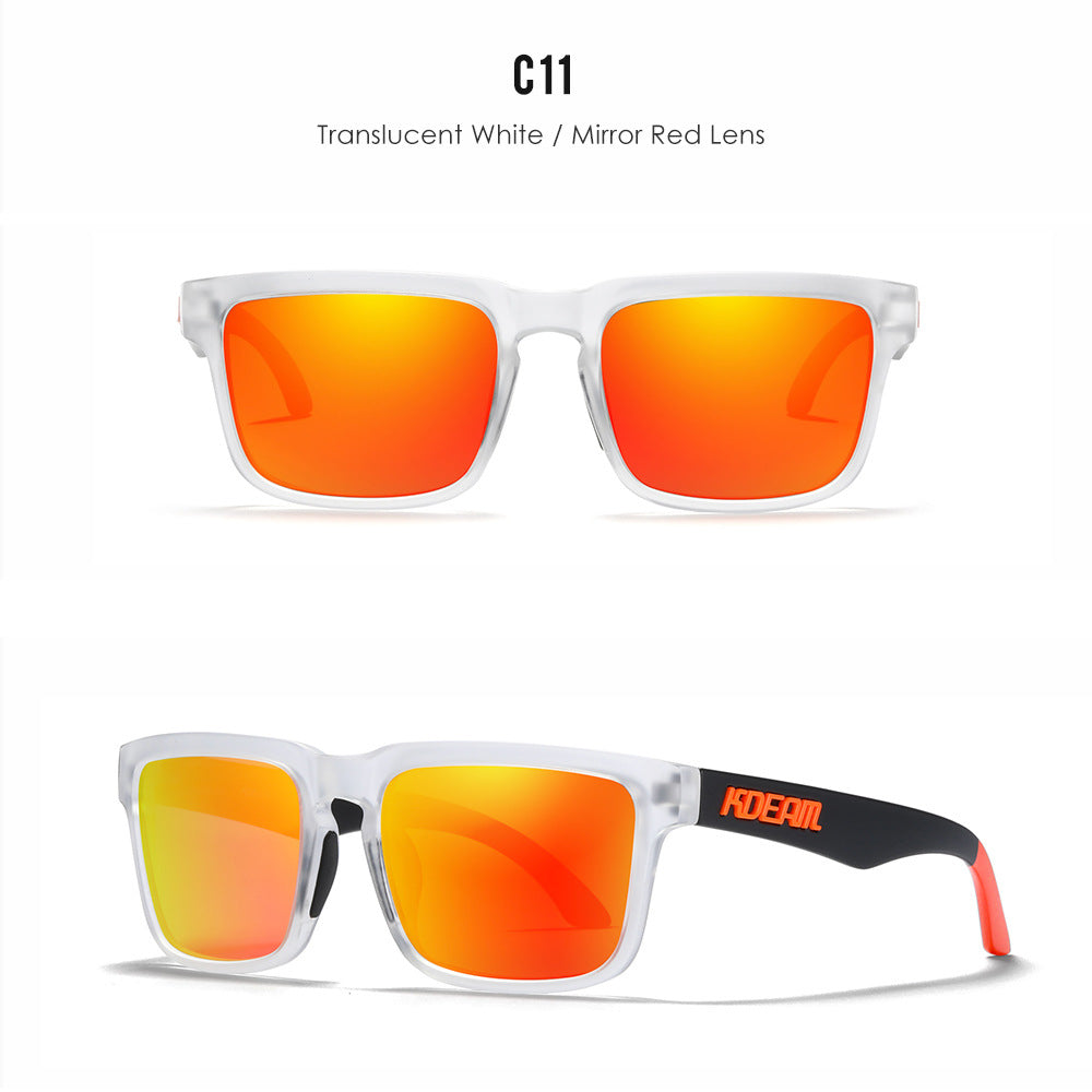 Classic polarized sunglasses for men and women ultra light driving glasses colorful real film sunglasses