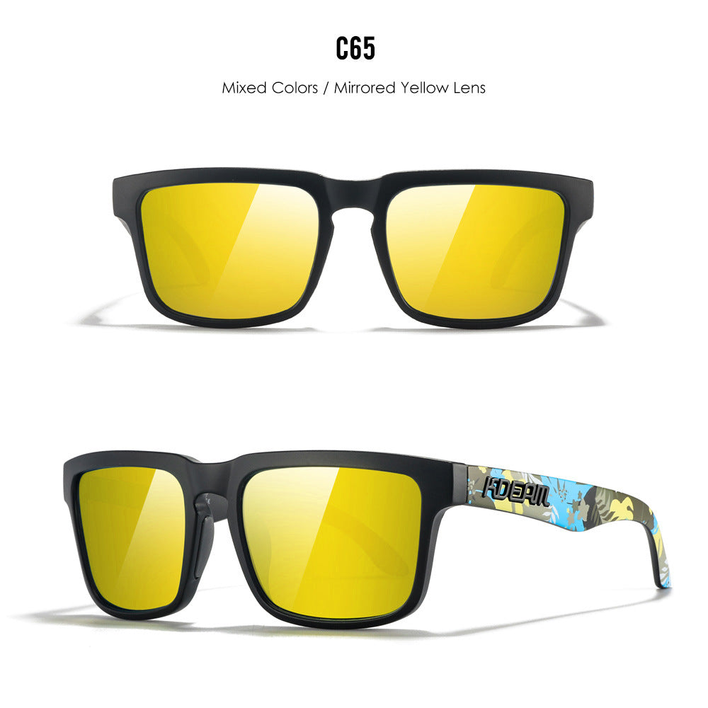 Classic polarized sunglasses for men and women ultra light driving glasses colorful real film sunglasses