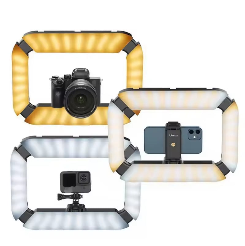 Ulanzi U200 Kamera-Ringlicht, Video-Rig, Handkamera, LED-Licht für Videoaufnahmen