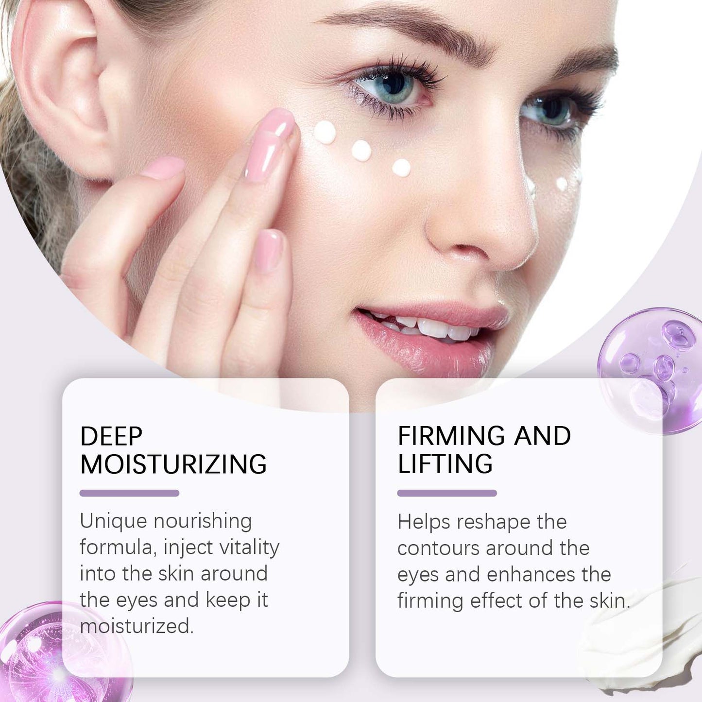 Collagen Eye Cream Firming Moisturizing Hydrating Eye Cream Gentle Care Nourishing Brightening Eye Cream