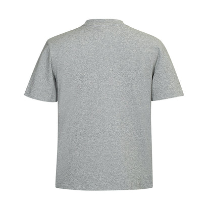 Dark Gothic Eye Letter Print Short Sleeve T-Shirt Men's Casual Loose Pure Cotton Tee Shirt Hip Hop Trendy