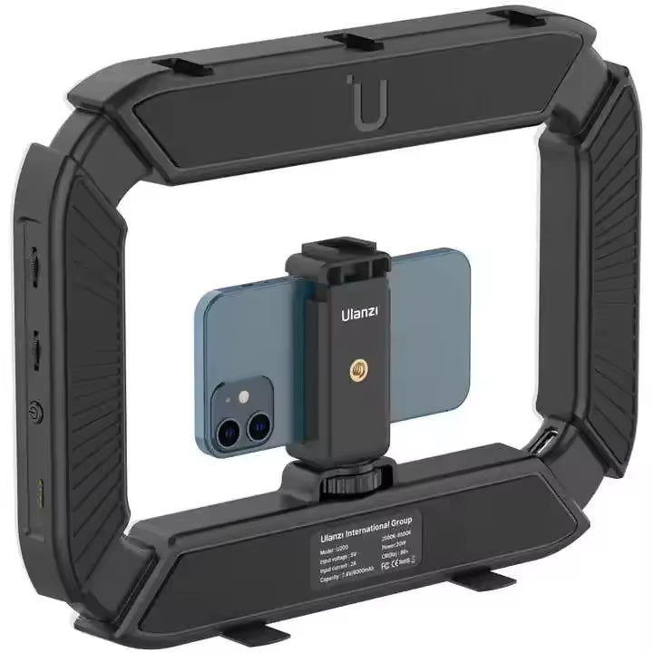 Ulanzi U200 Kamera-Ringlicht, Video-Rig, Handkamera, LED-Licht für Videoaufnahmen